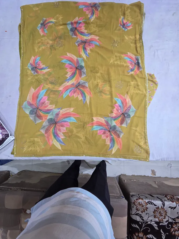 Mustard_Pure_Weightless_Saree_For_Women