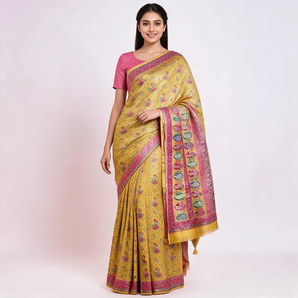 Yellow_Kanjivaram_Silk_Saree_For_Women