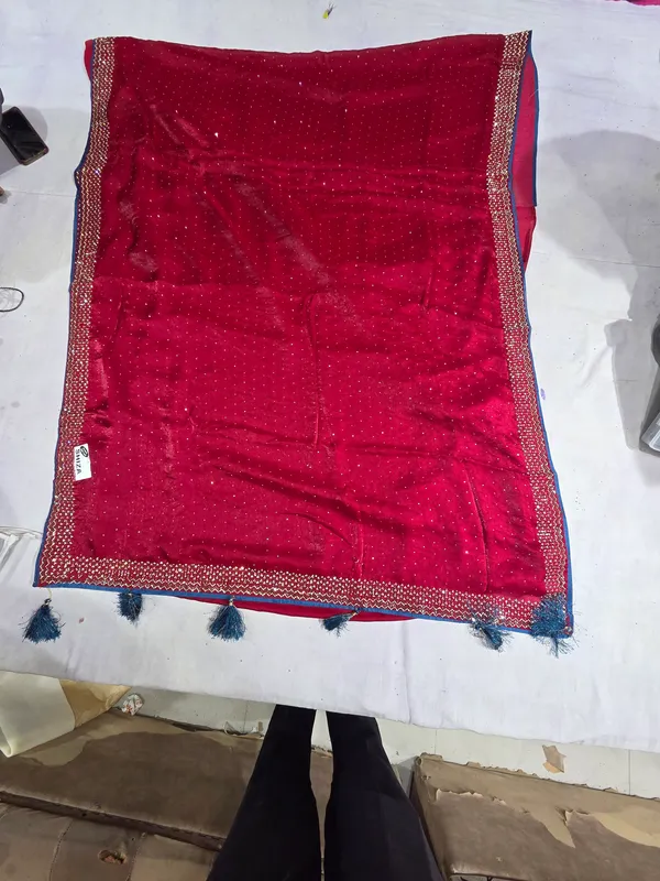 Red_Satin_Silk_Saree_For_Women