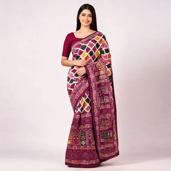 Maroon_Weightless_Saree_For_Women