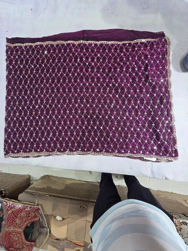 Purple_Satin_Silk_Saree_For_Women