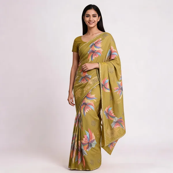 Mustard_Pure_Weightless_Saree_For_Women