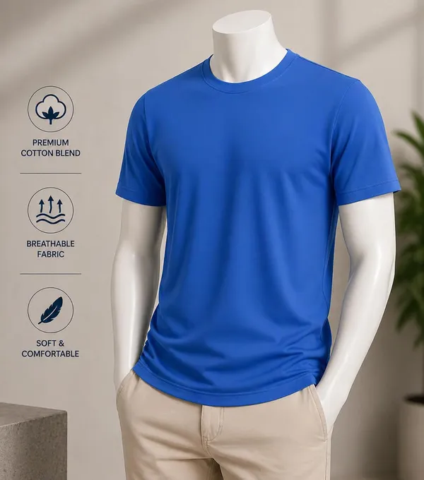 Royal_Blue_Cotton_Regular_Fit_Round_Neck_T-Shirt_For_Adults