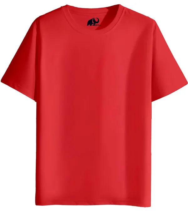 Red_Cotton_Regular_Fit_Round_Neck_T-Shirt_For_Adults