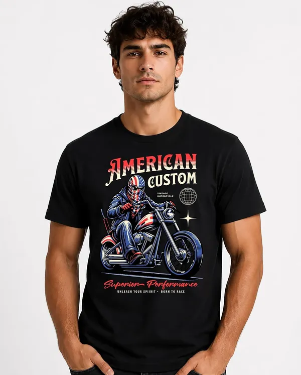 Black_Cotton_Graphic_Printed_Motorcycle_T-Shirt_For_Adults