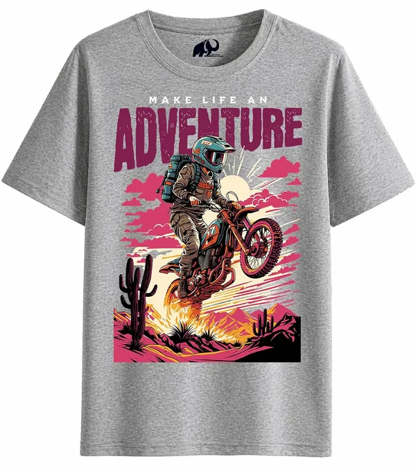 Grey_Melange_Cotton_Graphic_Printed_Motorcycle_T-Shirt_For_Adults