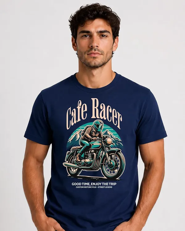 Navy_Blue_Cotton_Graphic_Printed_Motorcycle_T-Shirt_For_Adults