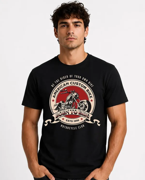 Black_Cotton_Graphic_Printed_Motorcycle_T-Shirt_For_Adults
