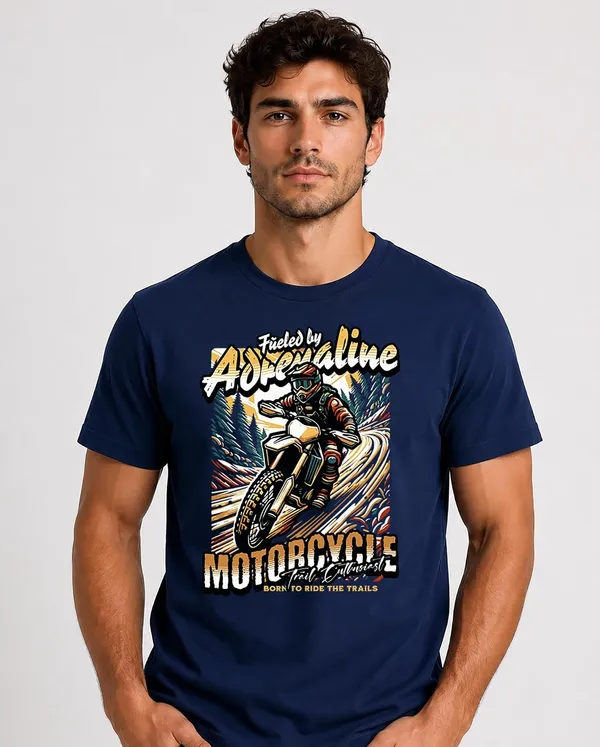 Navy_Blue_Cotton_Graphic_Printed_Motorcycle_T-Shirt_For_Adults
