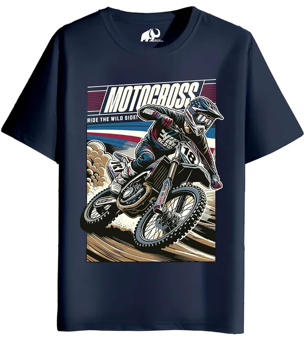 Navy_Blue_Cotton_Graphic_Printed_Motorcycle_T-Shirt_For_Adults