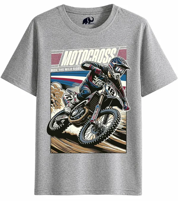 Grey_Melange_Cotton_Graphic_Printed_Motorcycle_T-Shirt_For_Adults