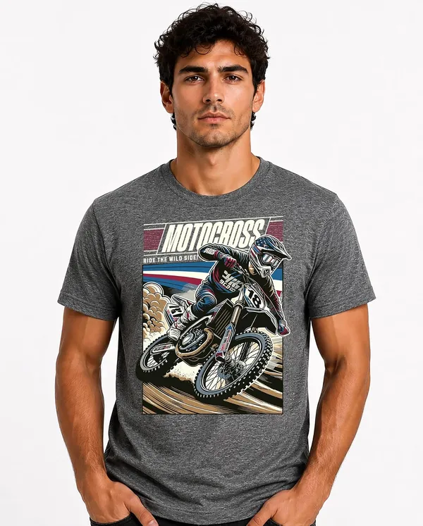 Antra_Melange_Cotton_Graphic_Printed_Motorcycle_T-Shirt_For_Adults