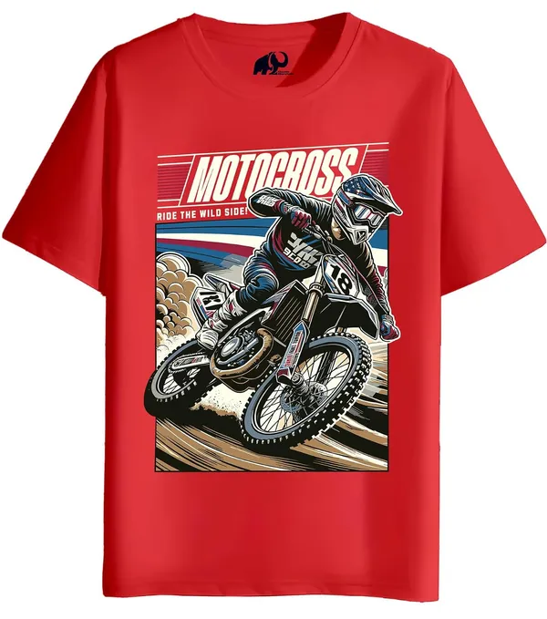 Red_Cotton_Graphic_Printed_Motorcycle_T-Shirt_For_Adults