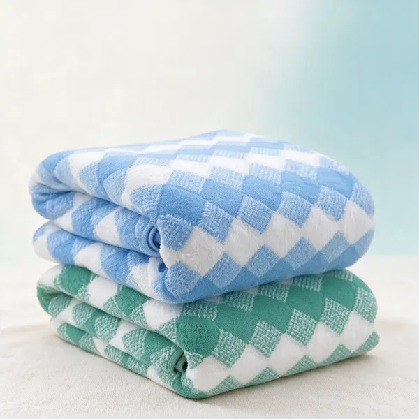 Kids_Soft_Microfiber_Bath_Towel_Set_Of_2_Ultra_Soft_Super_Absorbent_Checkered_Towels_For_Babies_Kids_Toddlers_Gentle_Skin_Friendly_Quick_Dry_Lightweight_Bath_Face_Hand_Towels_For_Daily_Use_Blue_Green\_Pack_Of_2