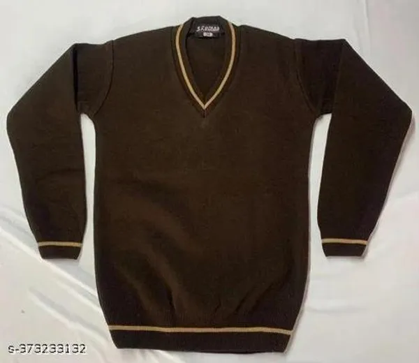 Vanya_Style_School_Uniform_Sweater_V_Neck_Full_Sleeve_Sweater_For_Kids_Cofee