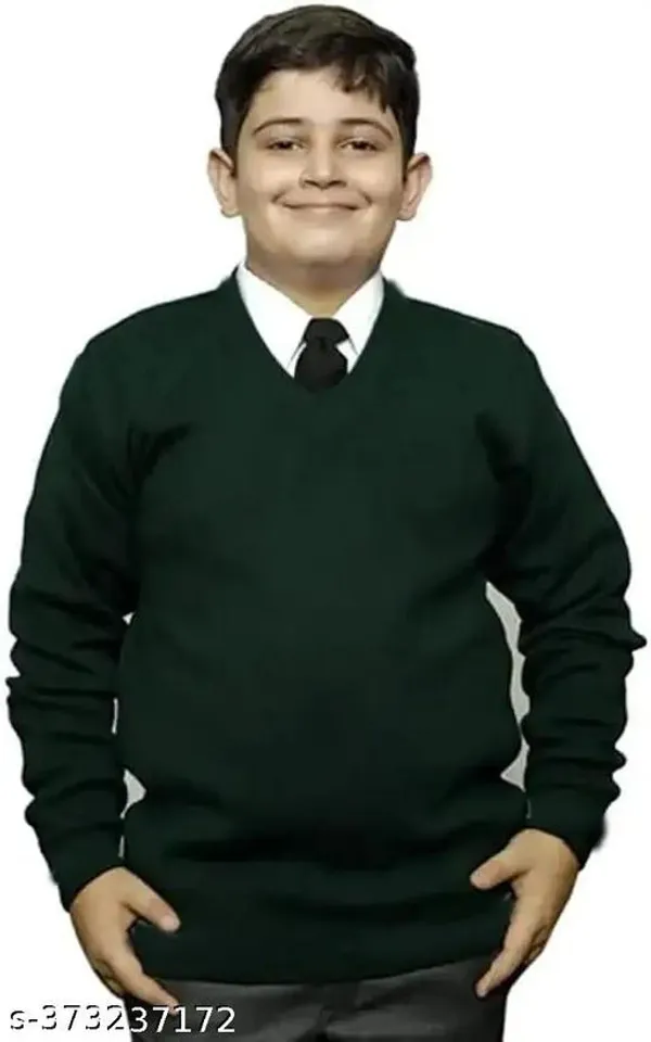 Vanya_Style_School_Uniform_Sweater_V_Neck_Full_Sleeve_Sweater_For_Kids_Green