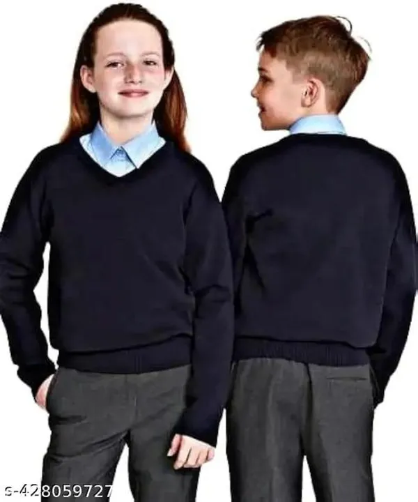 Kid_S_Uniform_Navy_Blue_Sweater