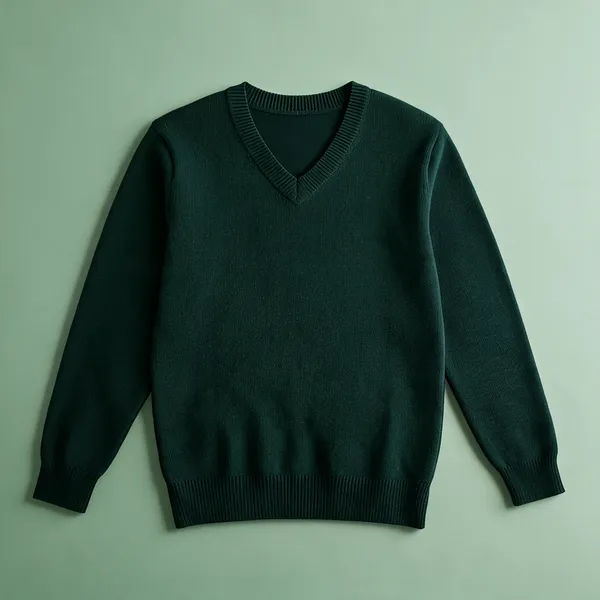 Vanya_Style_School_Uniform_Sweater_V_Neck_Full_Sleeve_Sweater_For_Kids_Green