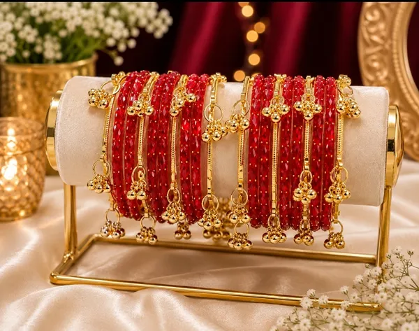 Traditional_Red_Glass_Bangle_Set_with_Golden_Latkan_&_Ghungroo_|_Designer_Bridal_Kangan_Chuda_Set_for_Women_&_Girls_12_Bangles_&_Ghunngru