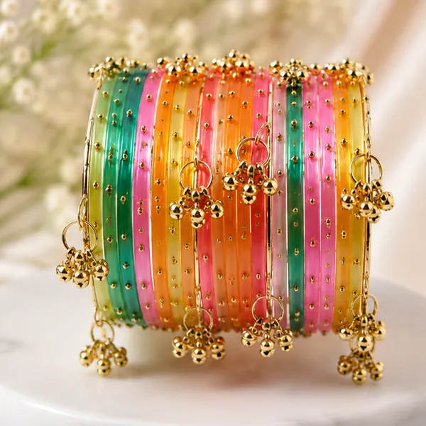 Trendy_fancy_multi_ghugroo_set_and_trending_24_bangles