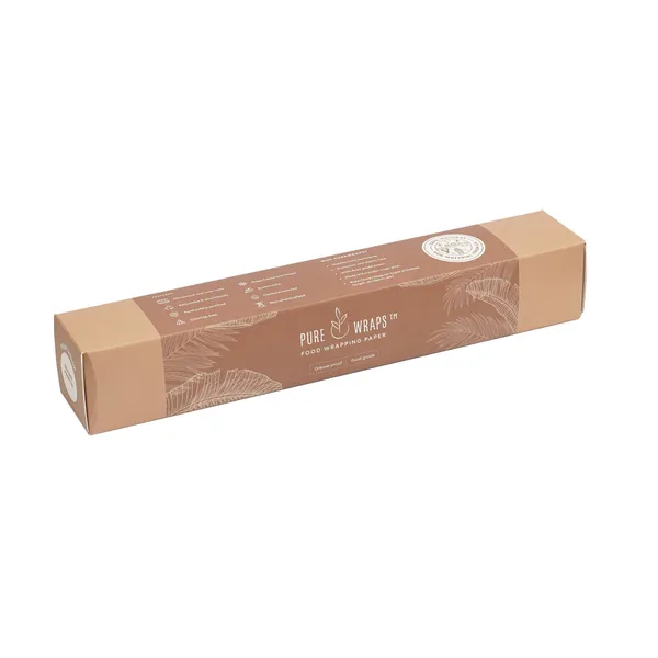 Purewraps_Food_Wrapping_Paper_Roll_Brown_Printed_Brown_Hearts_Print_18_Meters_Pack_Of_2_Default_Title