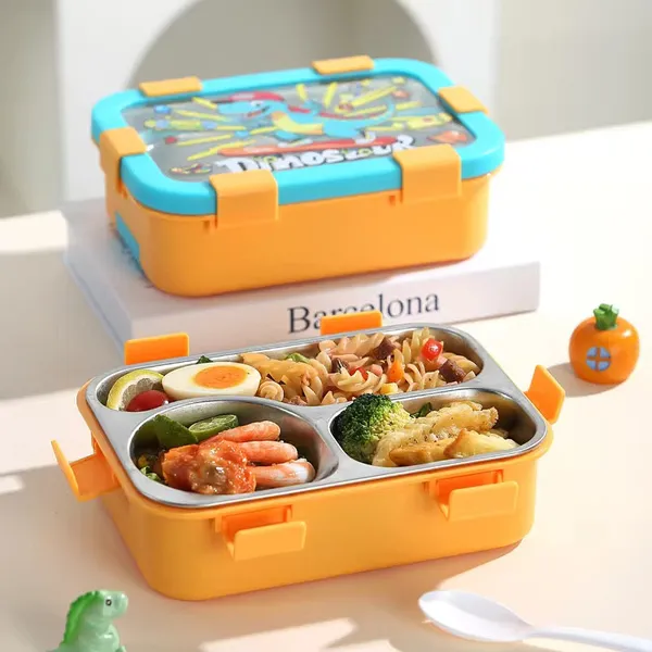 Funstack_Kids_3_Compartment_Insulated_Bento_Box_With_Spoon_N_Fork_Orange