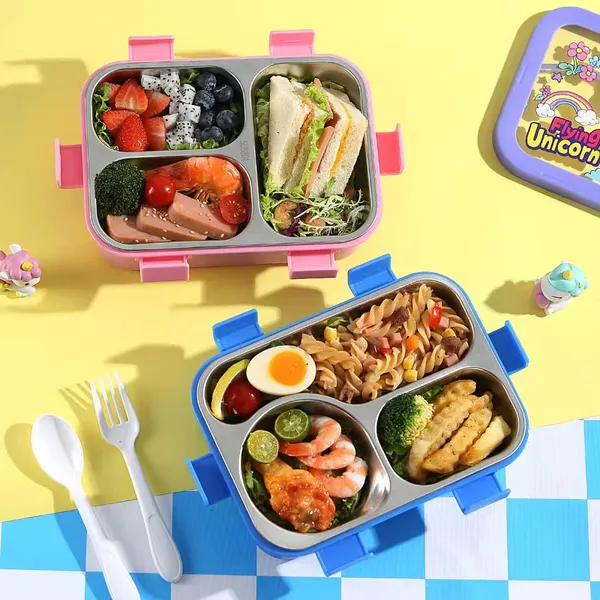 Funstack_Kids_3_Compartment_Insulated_Bento_Box_With_Spoon_N_Fork_Pink