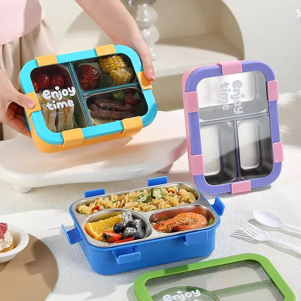 Funstack_3_Compartment_Insulated_Bentobox_With_Spoon_N_Fork_Yellow