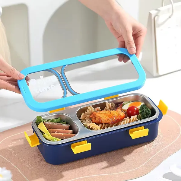 Funstack_2_Compartment_Insulated_Bentobox_With_Spoon_N_Fork_Blue