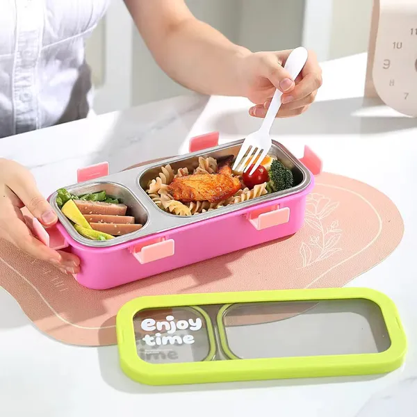 Funstack_2_Compartment_Insulated_Bentobox_With_Spoon_N_Fork_Blue