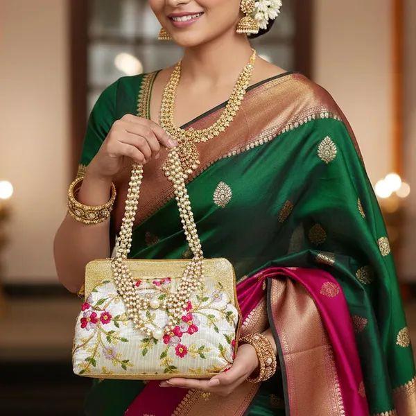 Embroidered_Floral_Clutch_With_Pearl_Handle