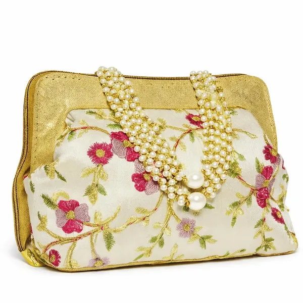 Embroidered_Floral_Clutch_With_Pearl_Handle
