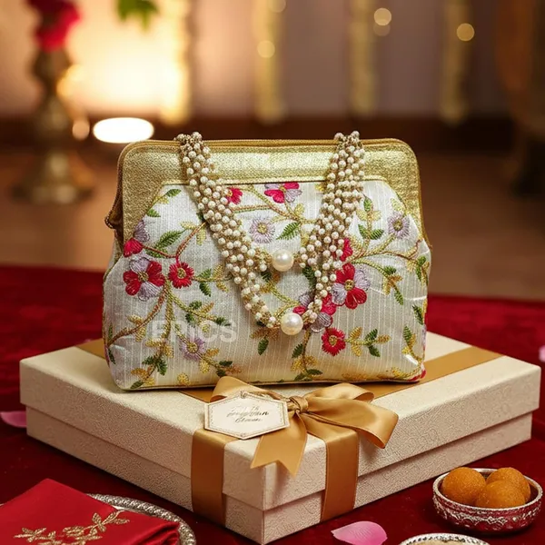 Embroidered_Floral_Clutch_With_Pearl_Handle