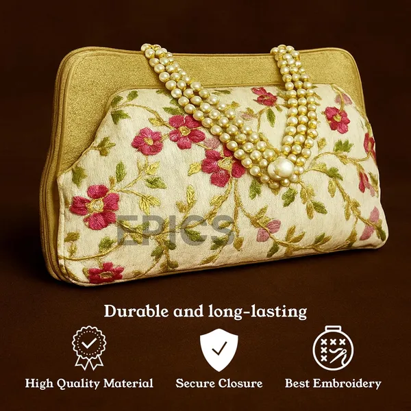 Embroidered_Floral_Clutch_With_Pearl_Handle