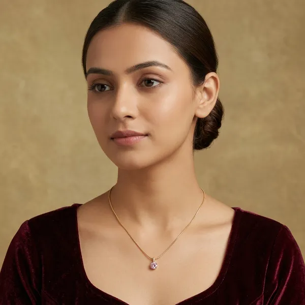 Gold_Tone_Pendant_Necklace_For_Women