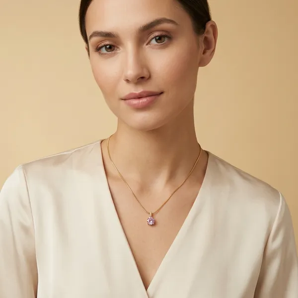 Gold_Tone_Pendant_Necklace_For_Women