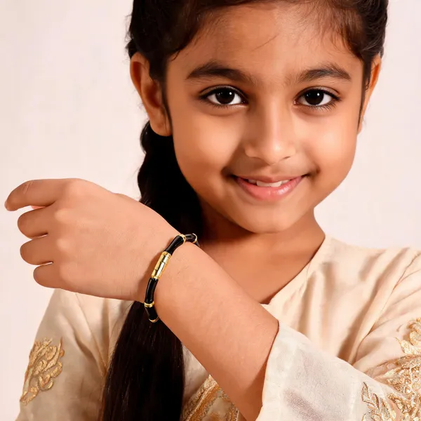Black_Gold_Tone_Segment_Bangle_For_Women