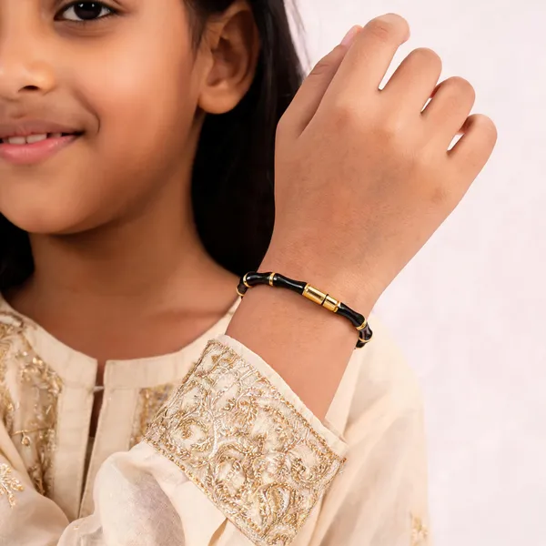 Black_Gold_Tone_Segment_Bangle_For_Women
