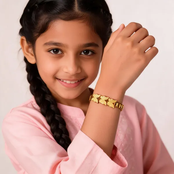 Gold_Tone_Butterfly_Bangle_For_Women