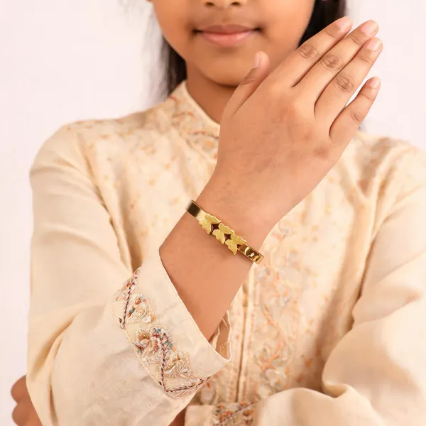 Gold_Tone_Butterfly_Bangle_For_Women