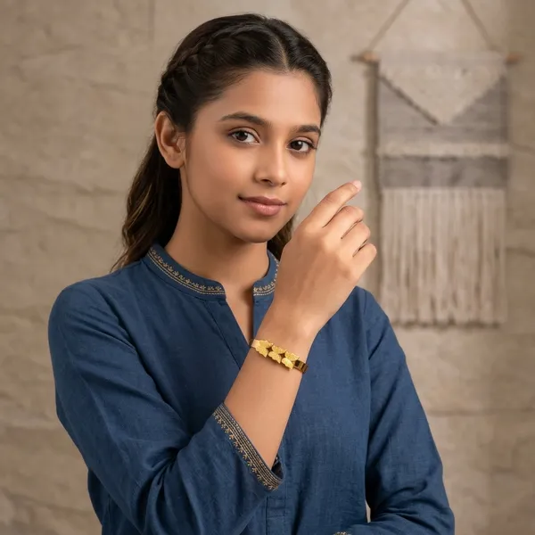 Gold_Tone_Butterfly_Bangle_For_Women