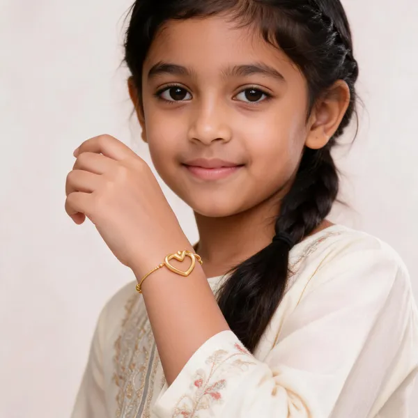 Gold_Tone_Delicate_Heart_Bracelet_For_Women