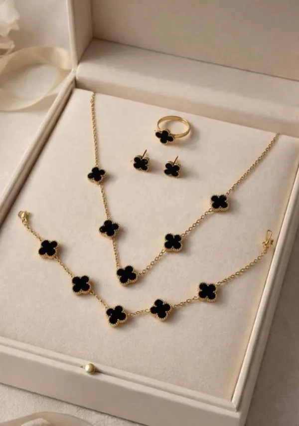 Black_Clover_Anti-Tarnish_Gold-Plated_Necklace,_Bracelet,_Earrings_&_Ring_Jewelry_Set_for_Women