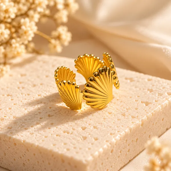 Golden_Shell_Flower_Anti-Tarnish_Ring_for_Women