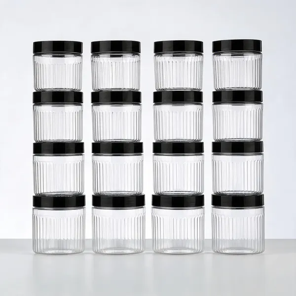 Black_Plastic_Kitchen_Storage_Container_Set_(Pack_Of__16_)