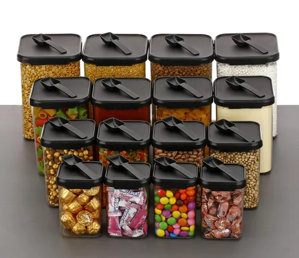 Black_Plastic_Kitchen_Storage_Container_Set_(Pack_Of__16_)