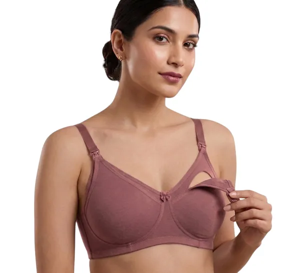 Purple,_Gray,_Pink_Nylon_Full_Coverage_Non-Wired_Non-Padded_Seamless_Maternity/Feeding_Bra_For_Women_Pack_of_3