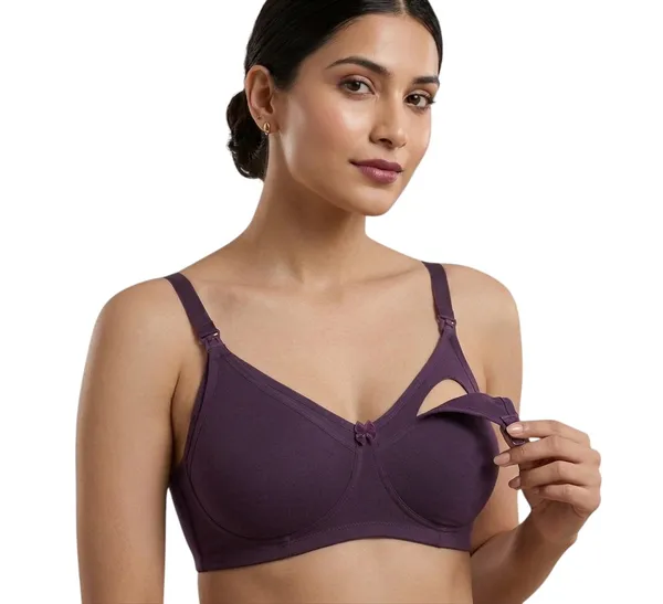 Purple,_Grey,_Purple_Nylon_Full_Coverage_Non-Wired_Non-Padded_Seamless_Maternity/Feeding_Bra_For_Women_Pack_of_3