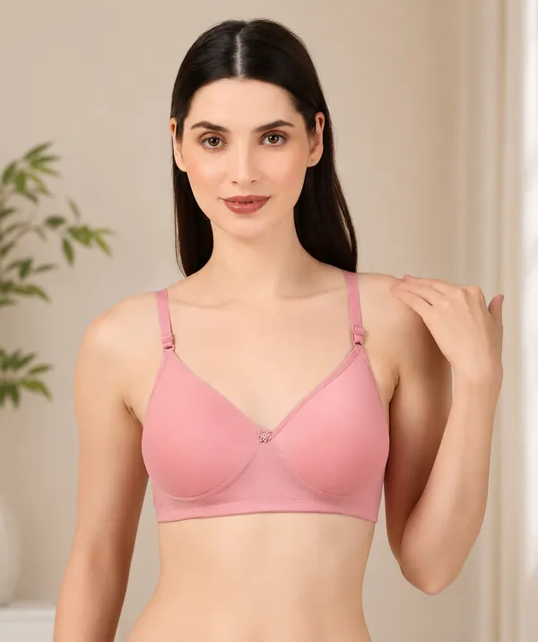 Pink_Nylon_Full_Coverage_Non-Wired_Padded_Seamless_Bra_For_Women_Pack_Of_1