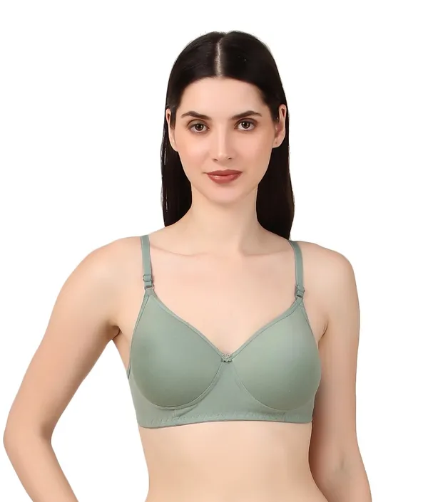 Olive_Nylon_Full_Coverage_Non-Wired_Padded_Seamless_Bra_For_Women_Pack_Of_1